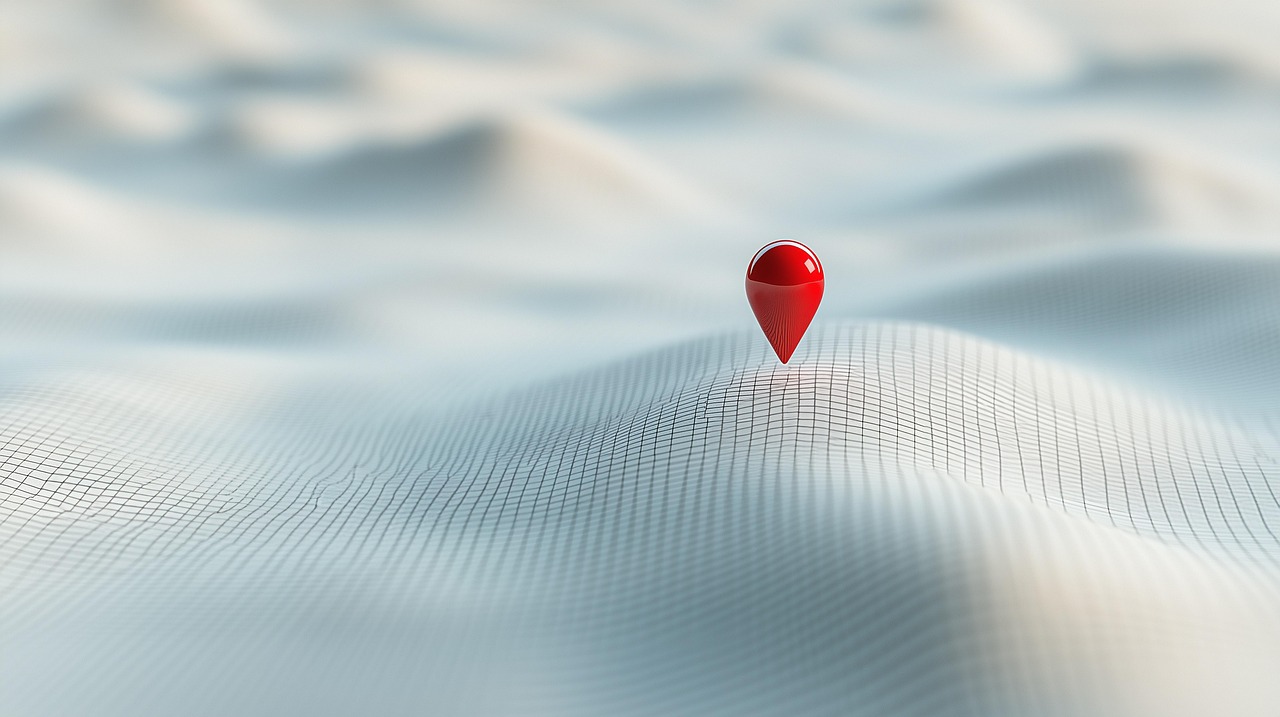 Map displayed on a smartphone